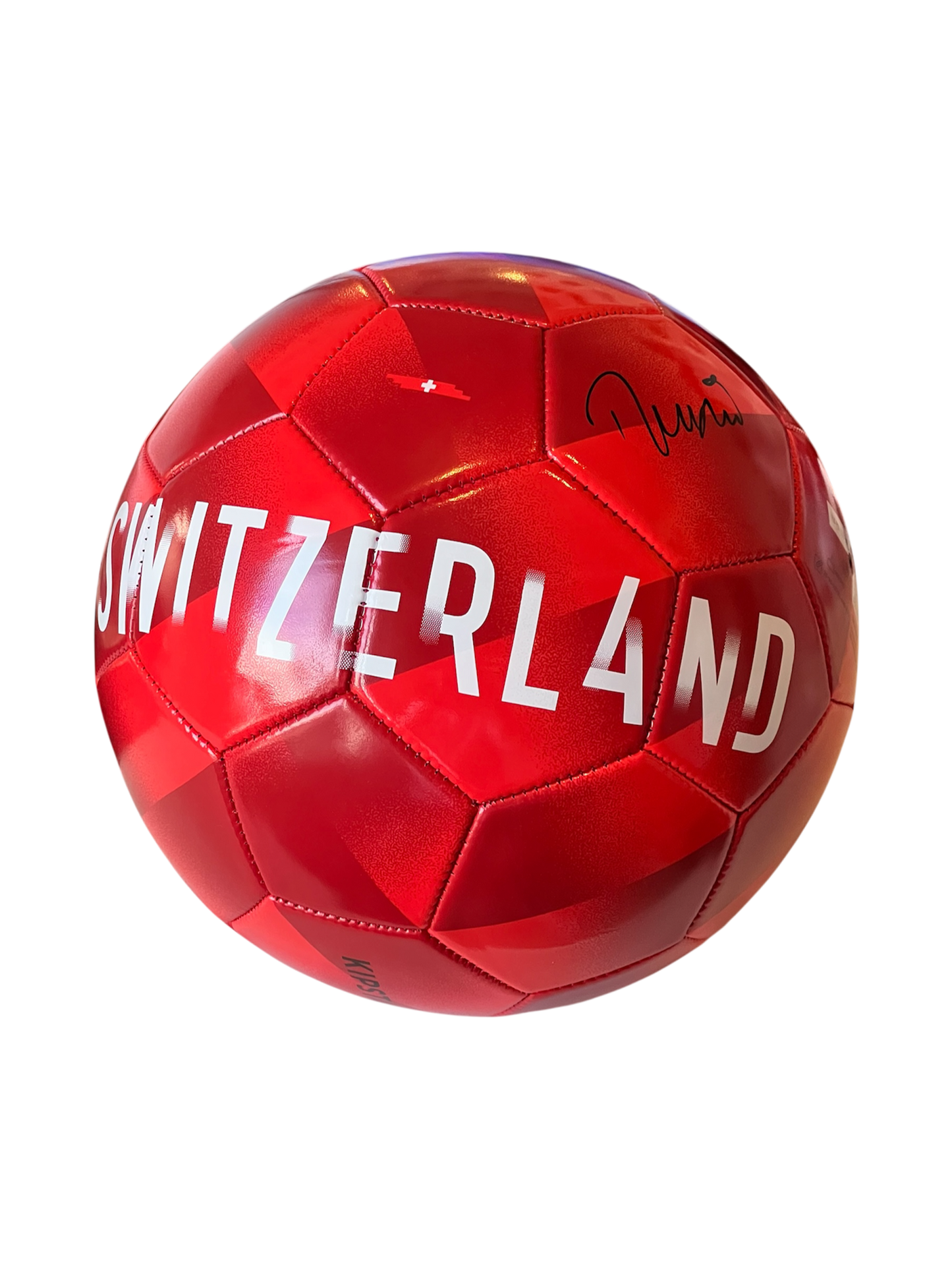 Switzerland Football Team Ball signed by Murat Yakin