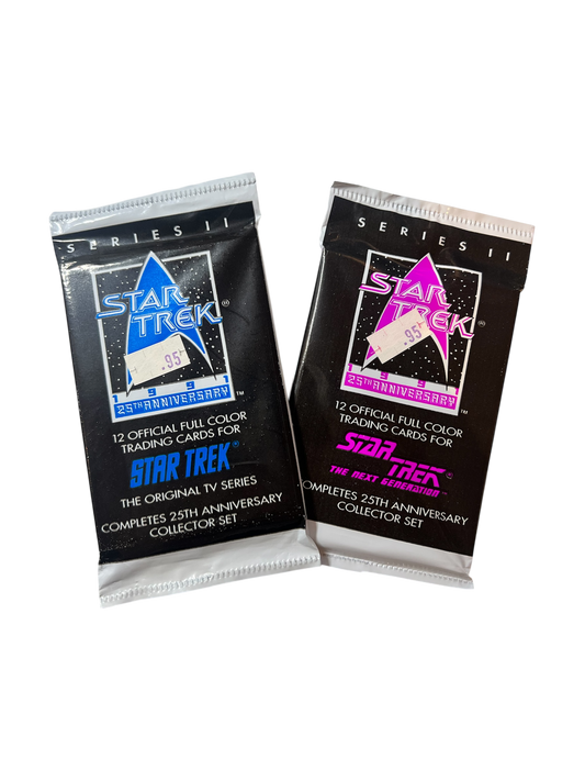 1991 Impel Star Trek Series 2 Blue & Purple Card Pack Bundle