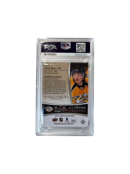 2015 Upper Deck Ultimate Collection Kevin Fiala Autograph PSA 9 card