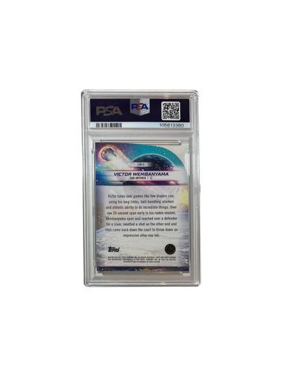 2023 Cosmic Chrome Victor Wembanyama Launched Into Orbit PSA 9 card