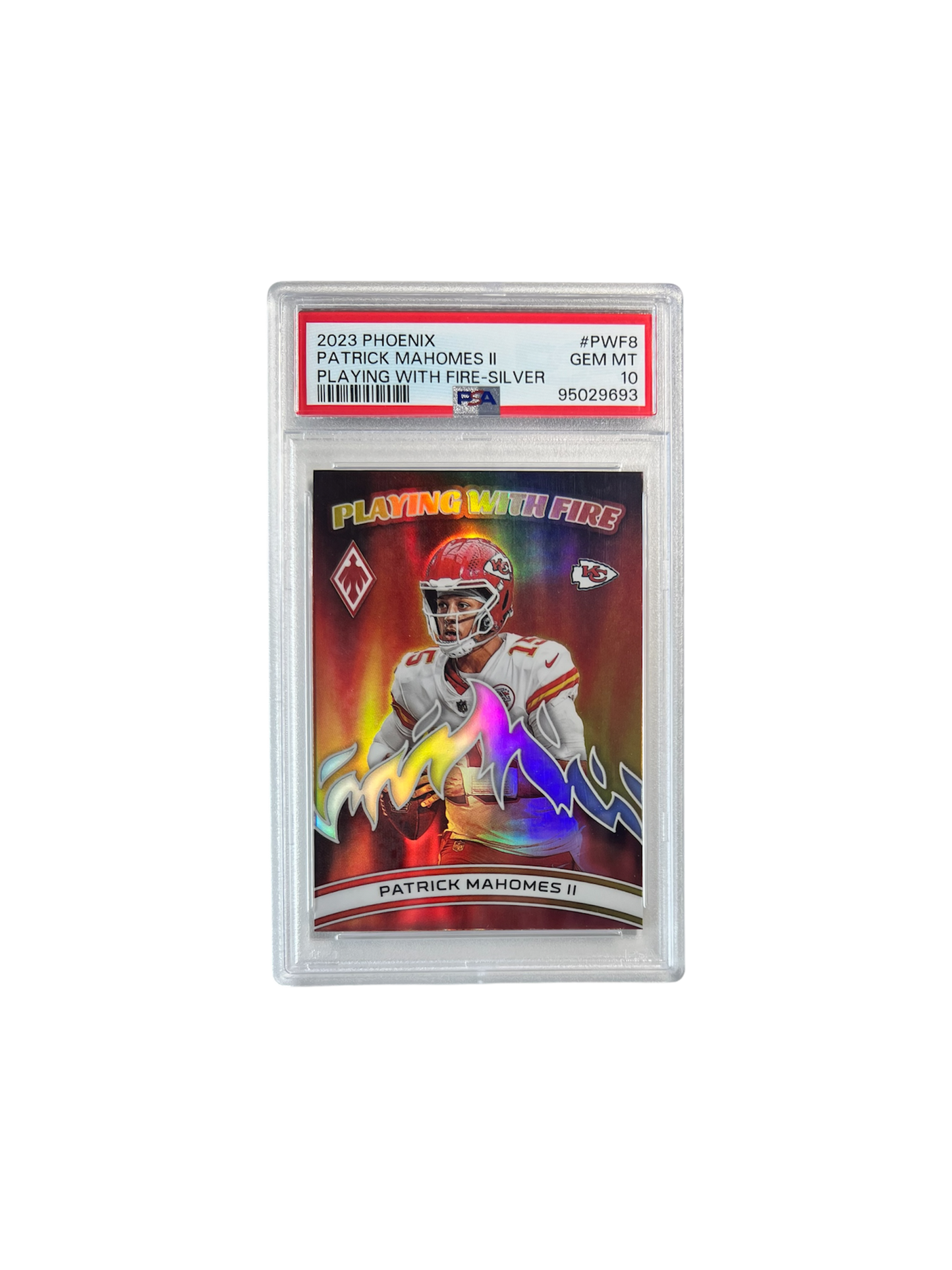 2023 Phoenix Patrick Mahomes II Playing with Fire SILVER PSA 10 card