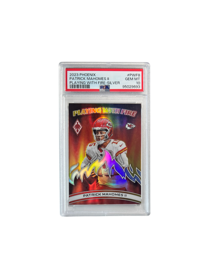 2023 Phoenix Patrick Mahomes II Playing with Fire SILVER PSA 10 card