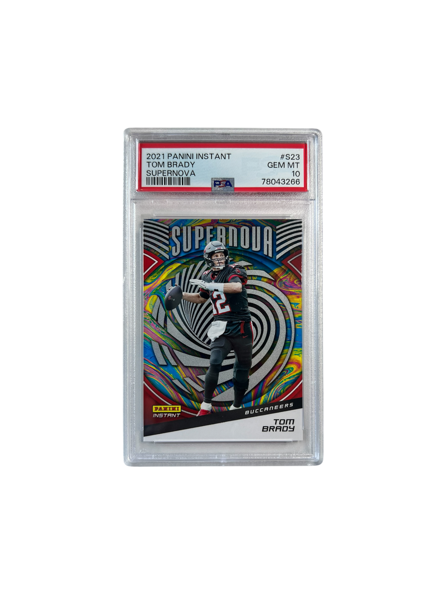 2021 Panini Instant Tom Brady Supernova PSA 10 card
