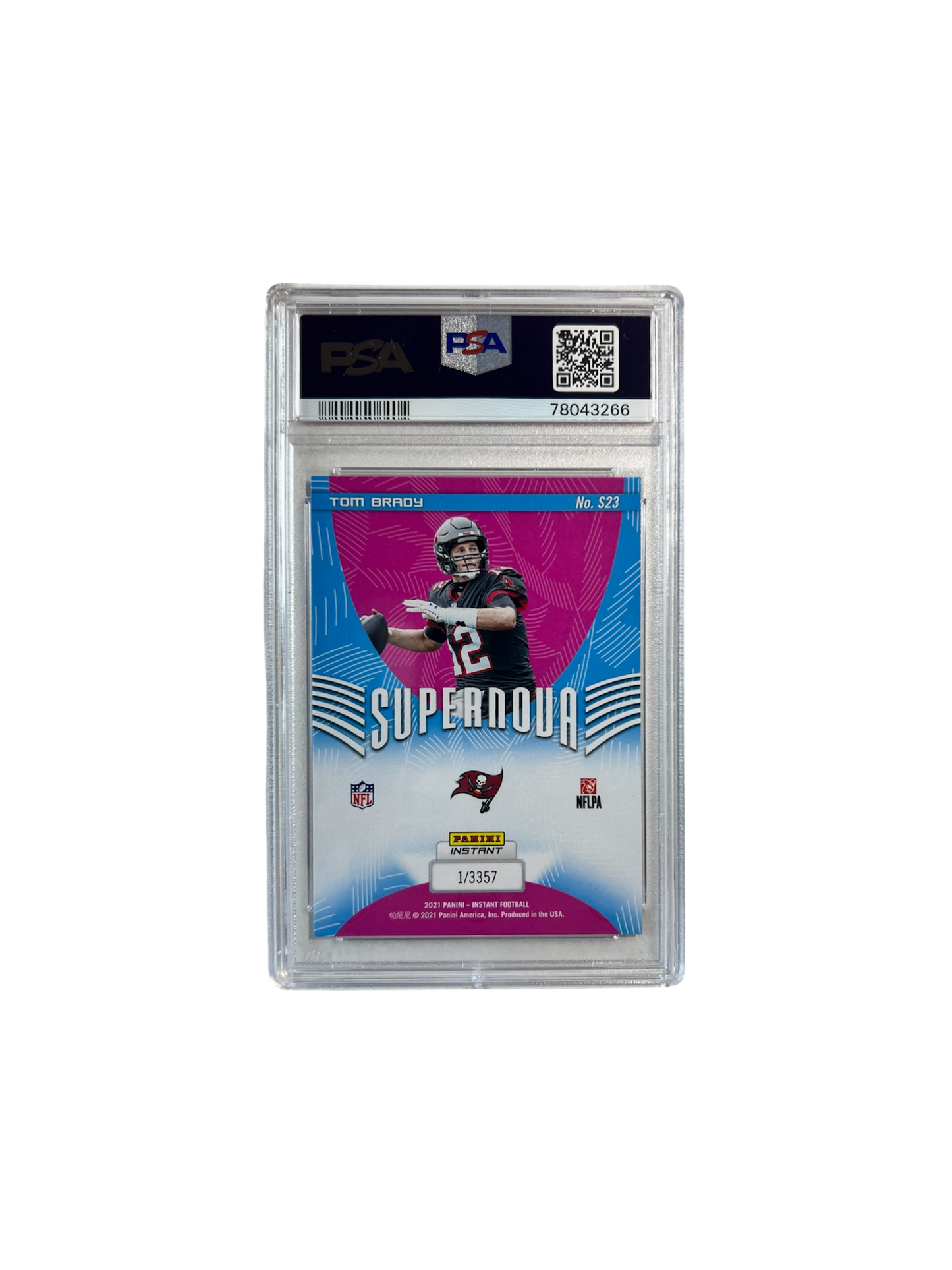 2021 Panini Instant Tom Brady Supernova PSA 10 card
