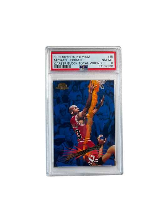 1995 Skybox Premium Michael Jordan PSA 8 card