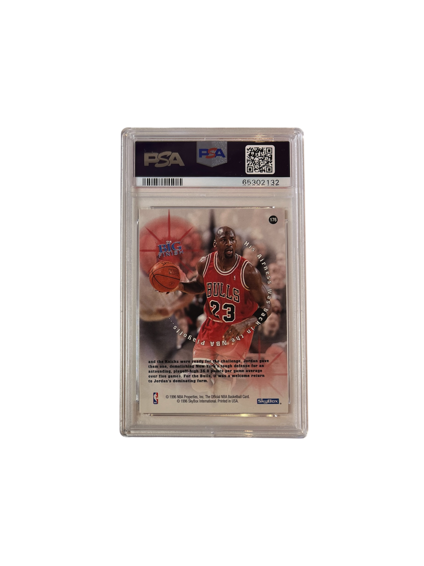 1996 Hoops Michael Jordan PSA 9 card