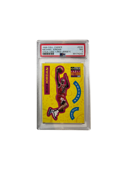 1996 Upper Deck Collector Choice Michael Jordan Sticker UMS1 PSA 7 card