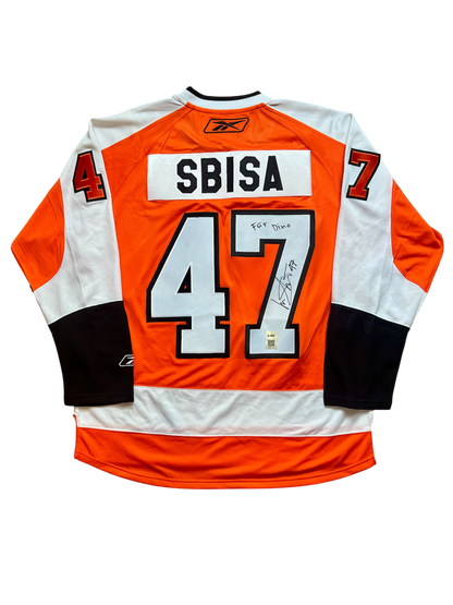 Philadelphia Flyers Luca Sbisa NHL signed Jersey