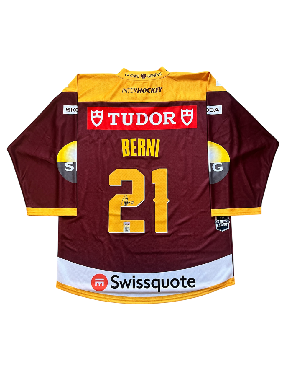 Geneve Servette HC Tim Berni signed Jersey