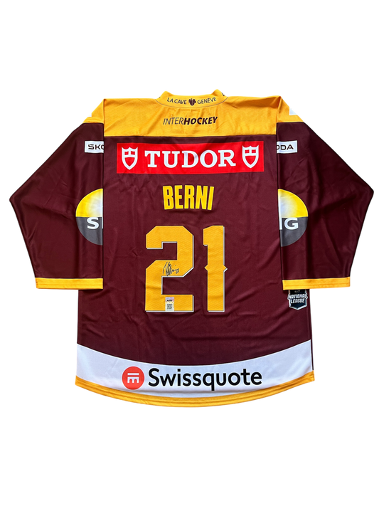 Geneve Servette HC Tim Berni signed Jersey