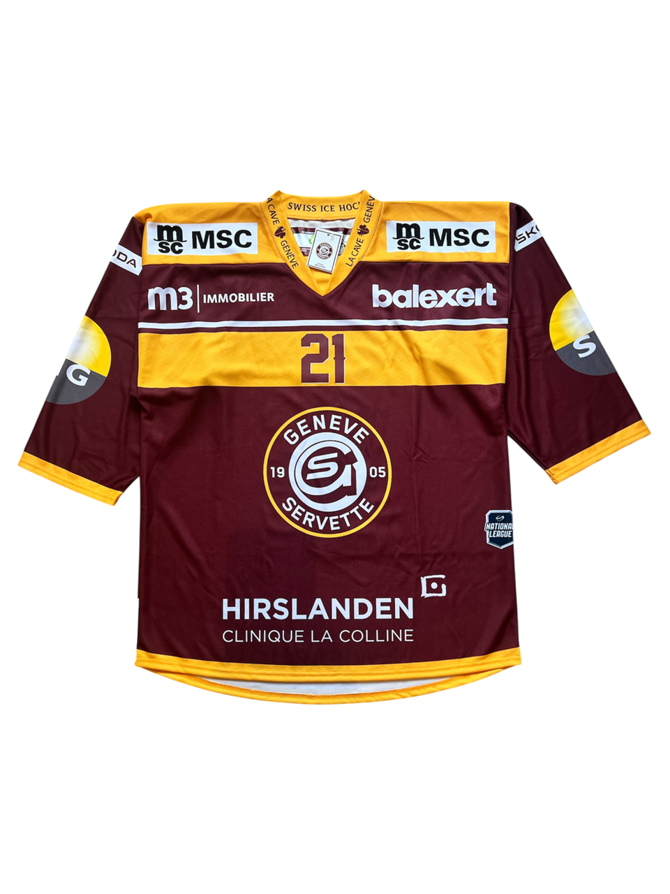 Geneve Servette HC Tim Berni signed Jersey