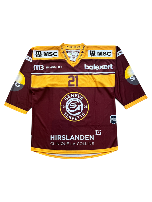 Geneve Servette HC Tim Berni signed Jersey