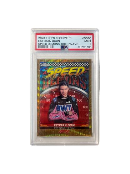 2023 Topps Chrome Formula 1 Esteban Ocon Speed Demons GOLD 50/50