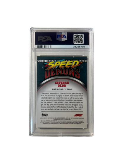 2023 Topps Chrome Formula 1 Esteban Ocon Speed Demons GOLD 50/50
