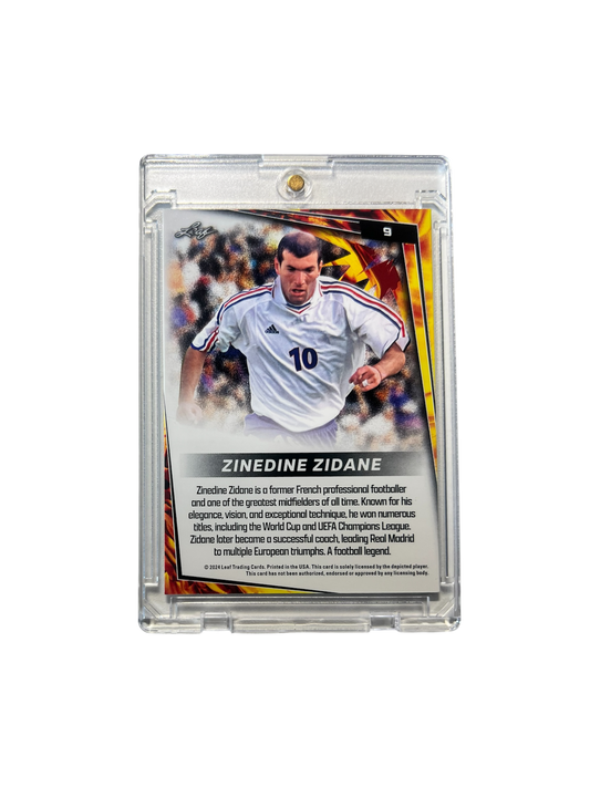 2024 Leaf Zinedine Zidane card