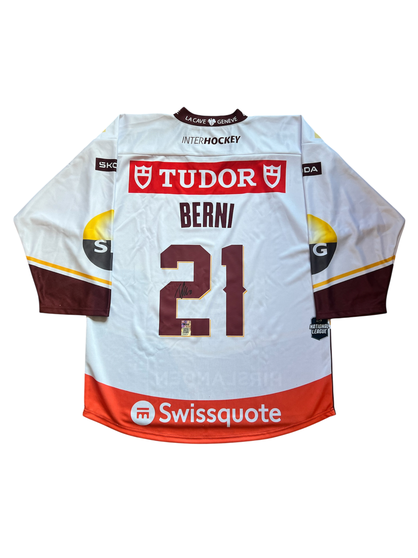 Geneve Servette HC Tim Berni signed Jersey