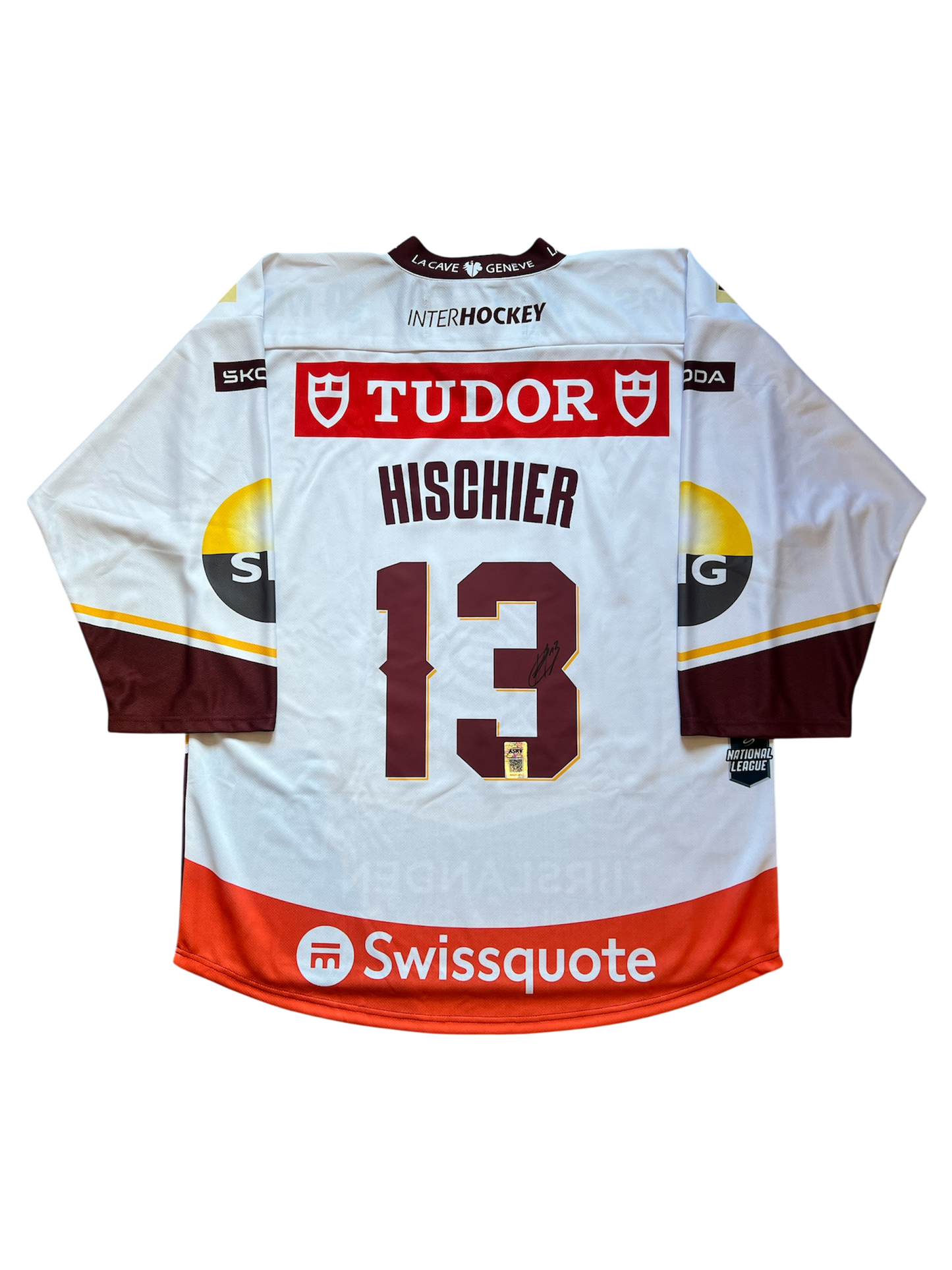 Geneve Servette HC Luca Hischier signed Jersey