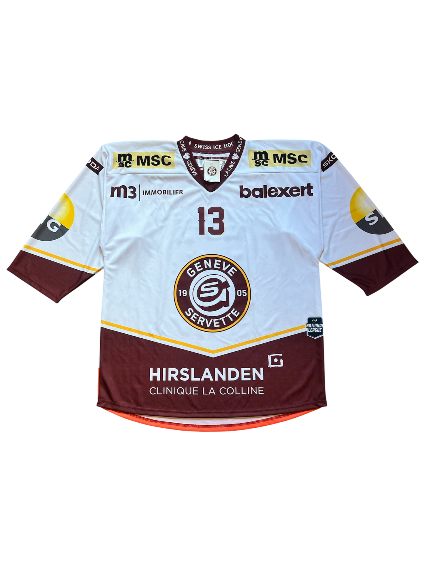 Geneve Servette HC Luca Hischier signed Jersey