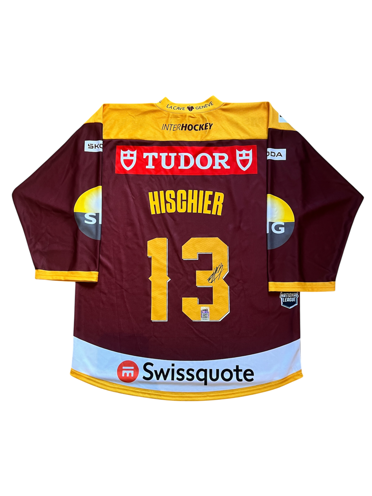 Geneve Servette HC Luca Hischier signed Jersey