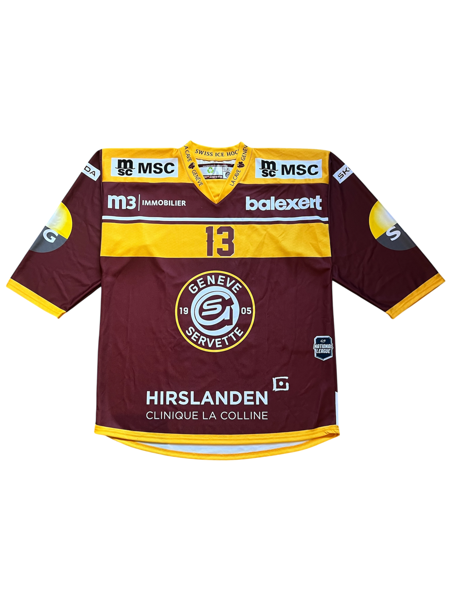 Geneve Servette HC Luca Hischier signed Jersey