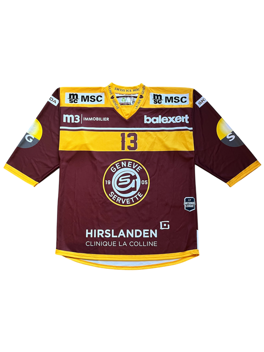 Geneve Servette HC Luca Hischier signed Jersey