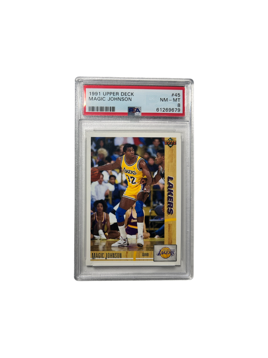 1991 Upper deck Magic Johnson #45 and #57 - Lot of 2 PSA cards