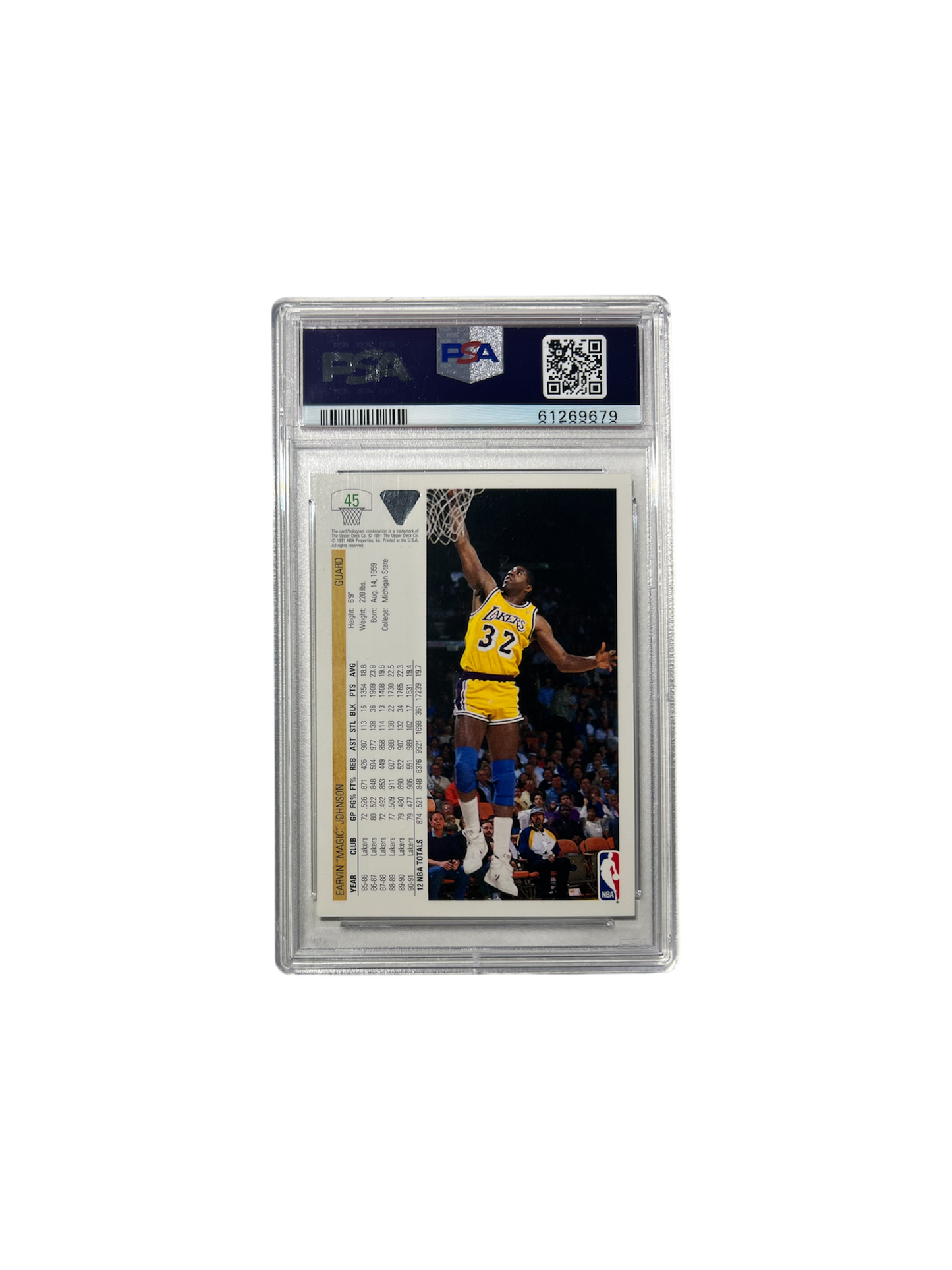1993 Fleer Shaquille O'Neal #231 PSA 8 card