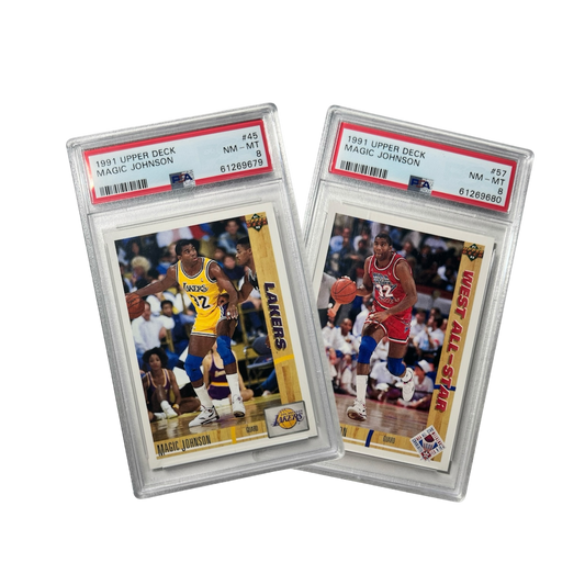 1991 Upper deck Magic Johnson #45 and #57 - Lot of 2 PSA cards