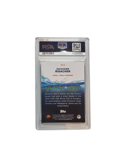 2023 Bowman U Best Zaccharie Risacher Victory Vibes Holo PSA 10 Card