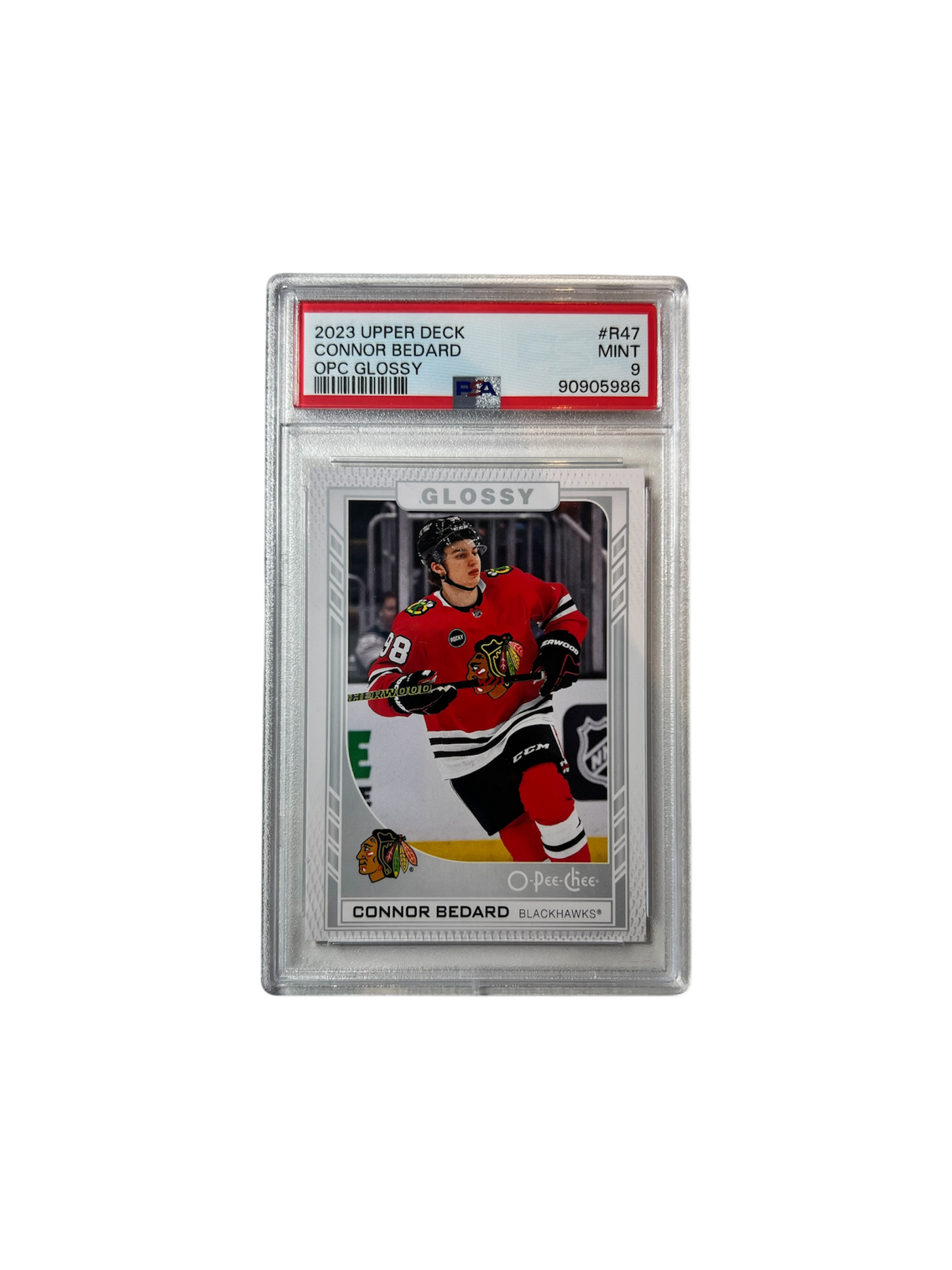 2023 Upper Deck Connor Bedard PSA 9 card