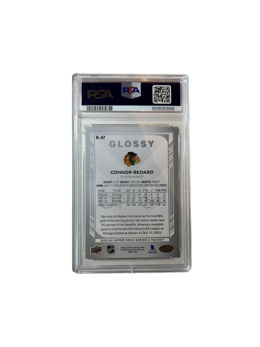 2023 Upper Deck Connor Bedard PSA 9 card