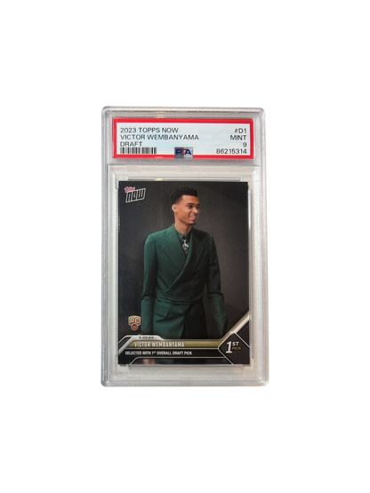 2023 Topps Now Victor Wembanyama Rookie Draft PSA 9 Card