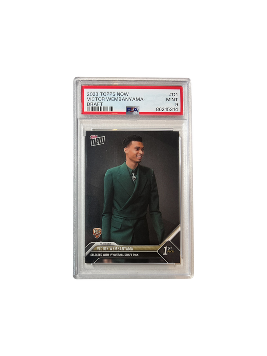 2023 Topps Now Victor Wembanyama Rookie Draft PSA 9 Card