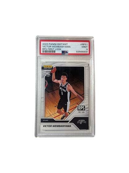 2023 Panini Instant Victor Wembanyama Rookie RPS First Look PSA 9 Card