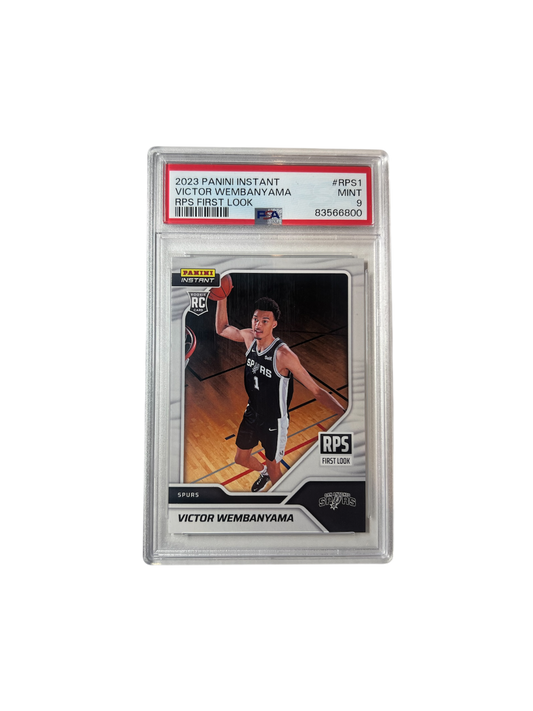 2023 Panini Instant Victor Wembanyama Rookie RPS First Look PSA 9 Card