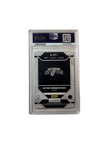 2023 Panini Instant Victor Wembanyama Rookie RPS First Look PSA 9 Card