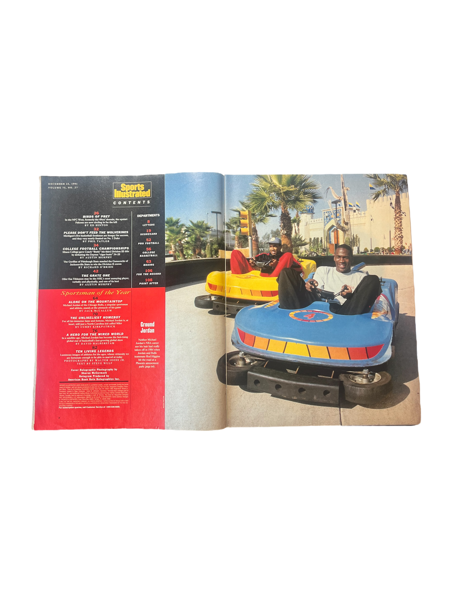 1991 Sports Illustrated Collector Michael Jordan (108 pages) with HOLO cover