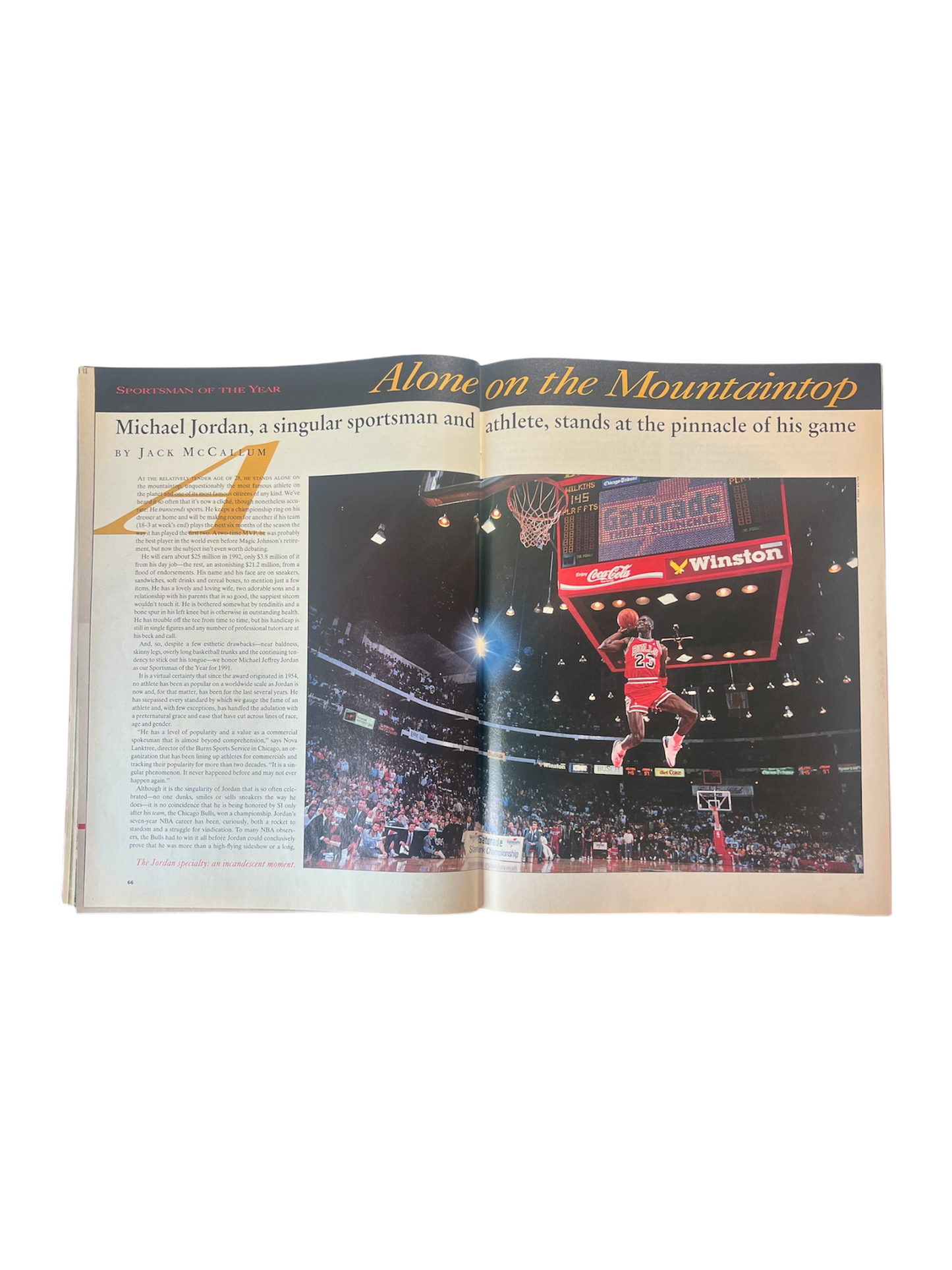 1991 Sports Illustrated Collector Michael Jordan (108 pages) with HOLO cover