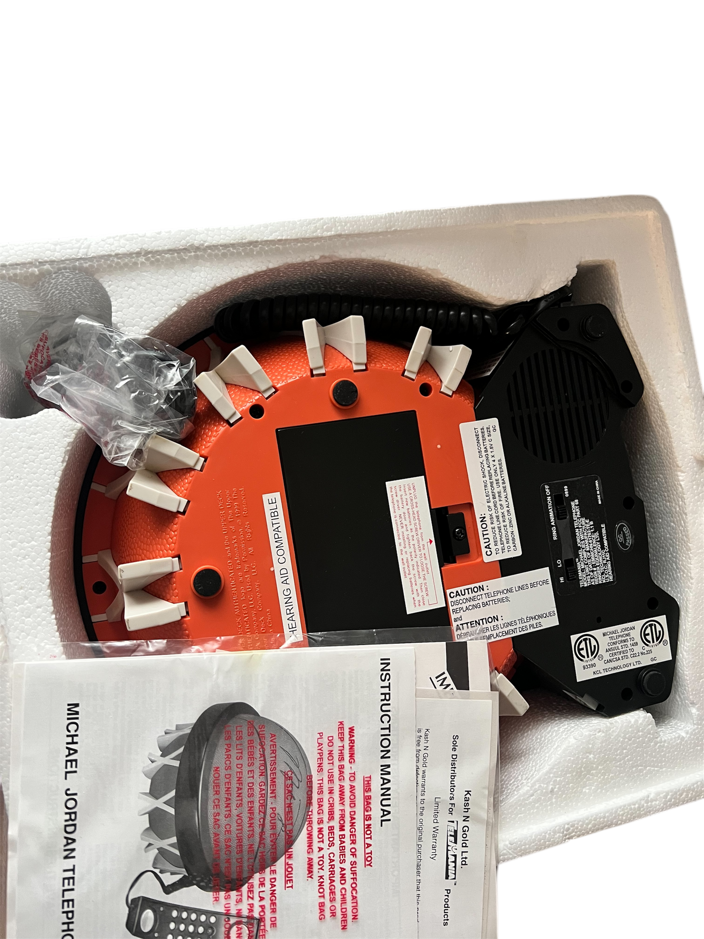 1999 Upper Deck Animated Telephone Michael Jordan with box - Limited edition