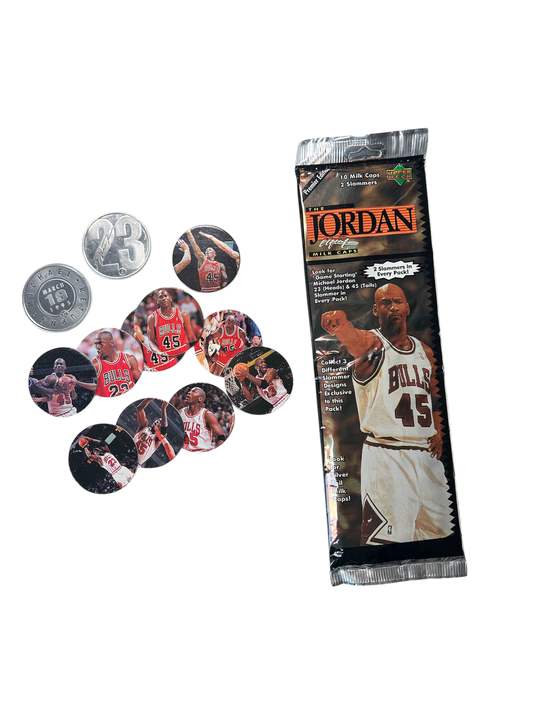1995 Upper Deck Chicago Bulls Michael Jordan Milk Caps POGs pack