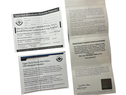 Michael Jordan NBA Wilson signed Basketball