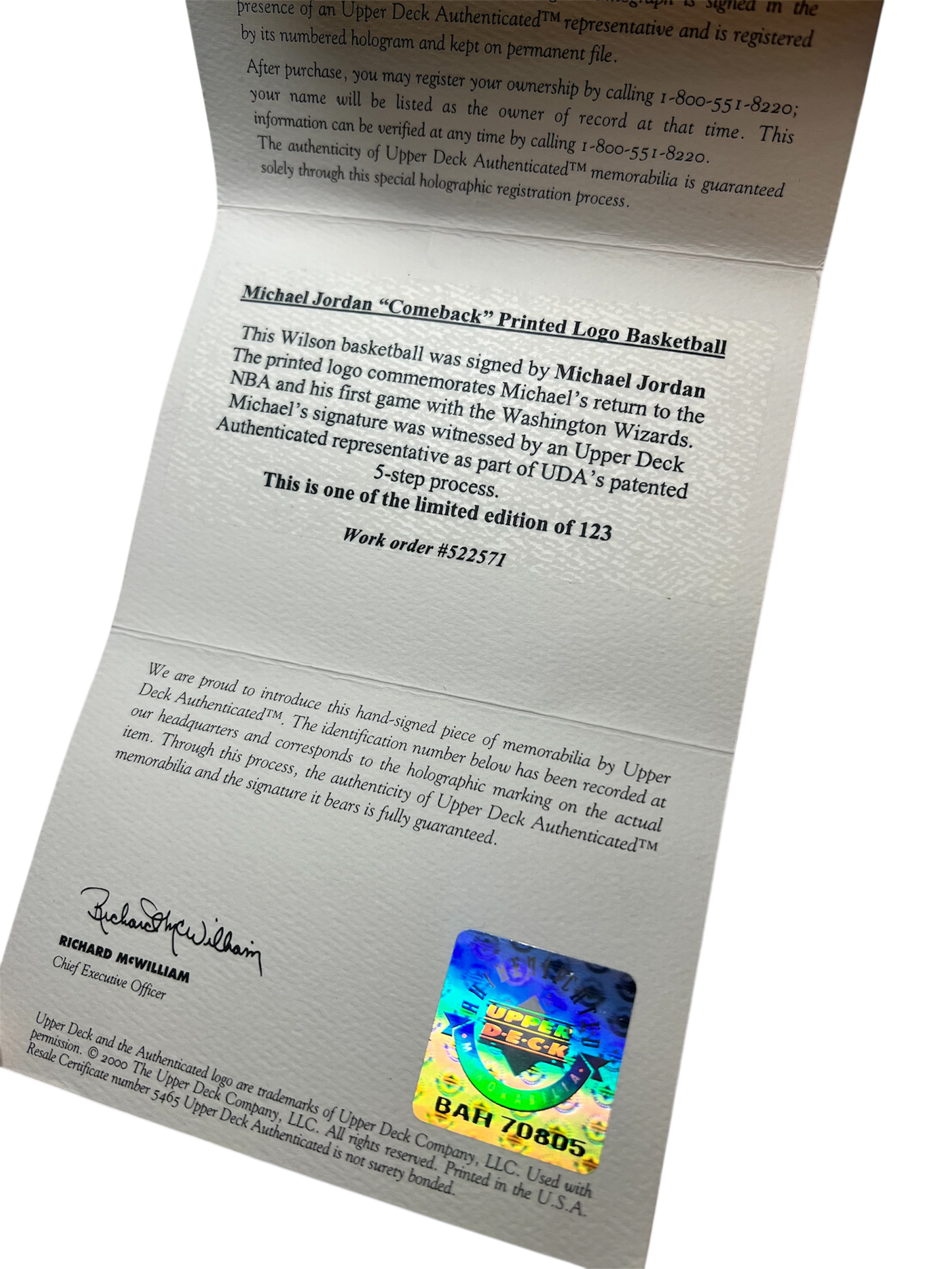 Michael Jordan NBA Wilson signed Basketball