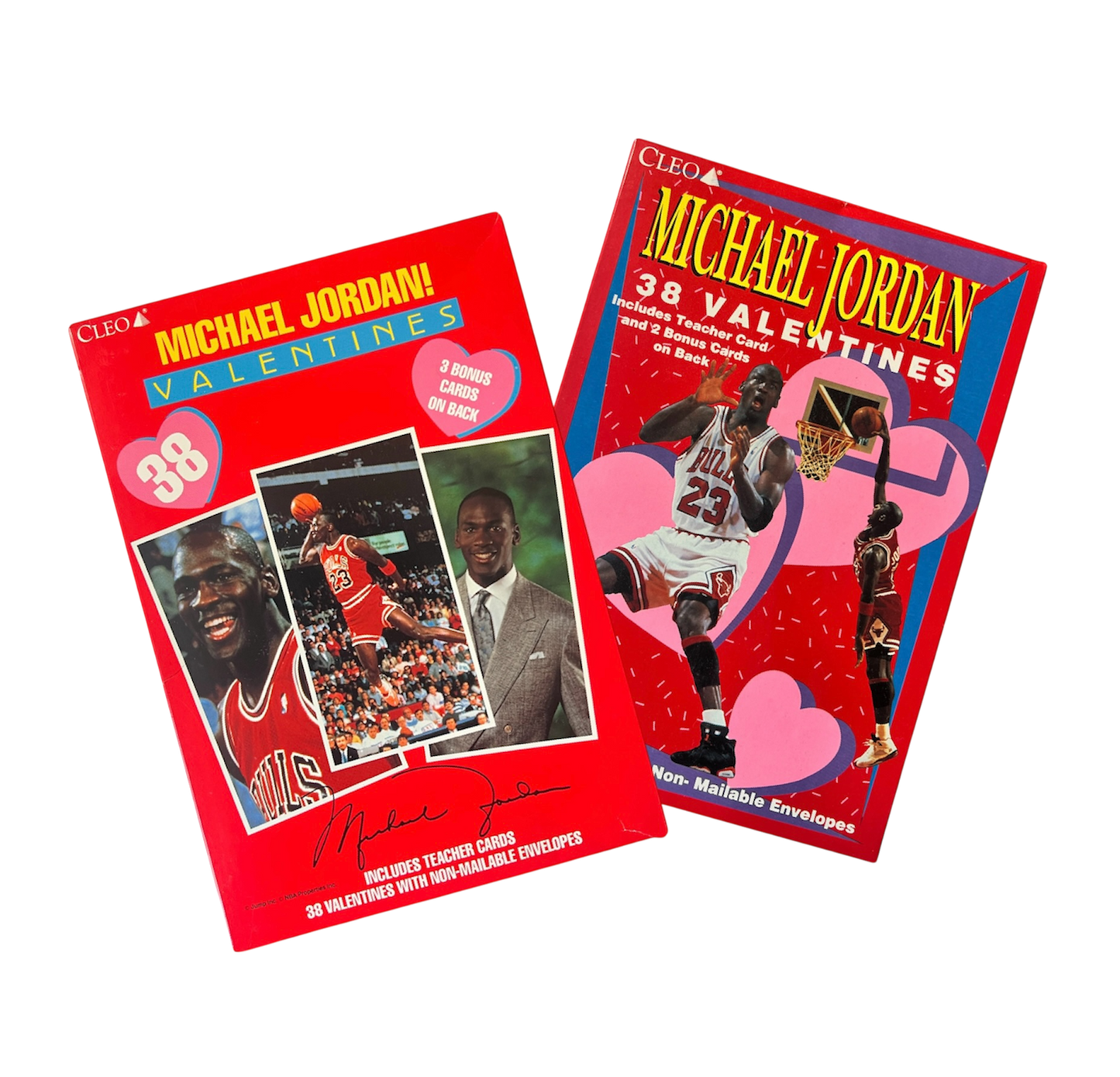 Set of 1991 Cleo Michael Jordan Valentines Collection Card Sealed Boxes
