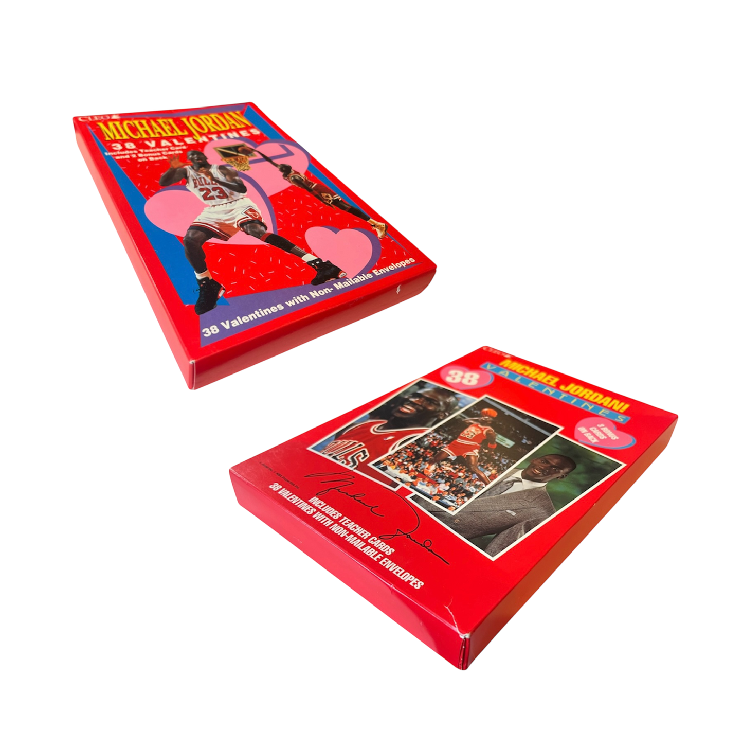 Set of 1991 Cleo Michael Jordan Valentines Collection Card Sealed Boxes