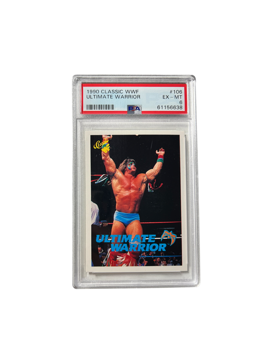 1990 Classic WWF Ultimate Warrior PSA Card