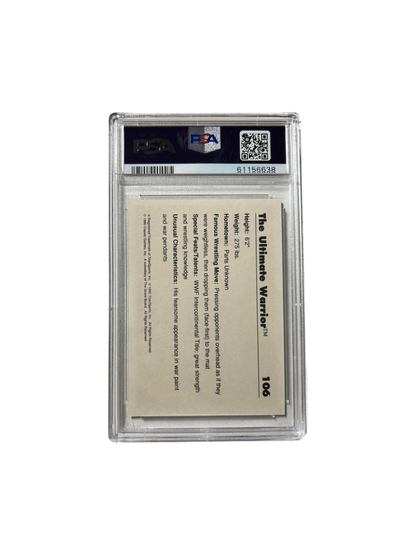 1990 Classic WWF Ultimate Warrior PSA Card