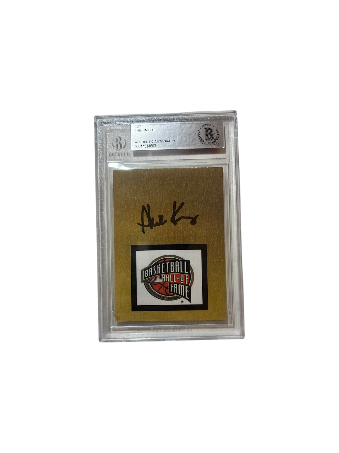 Phil Knight NIKE CEO AUTO at Michael Jordan Hall of Fame ceremony Beckett BGS Card