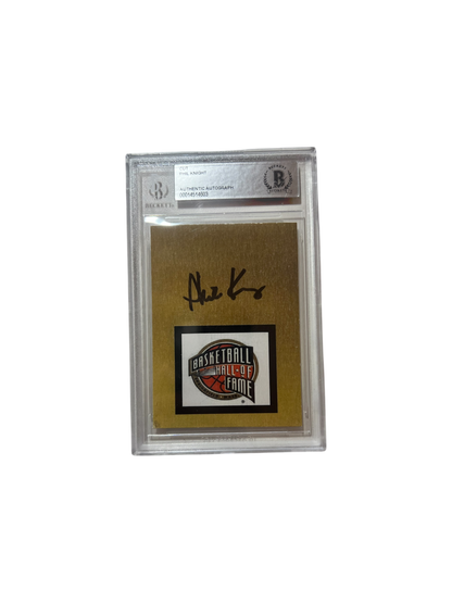 Phil Knight NIKE CEO AUTO at Michael Jordan Hall of Fame ceremony Beckett BGS Card