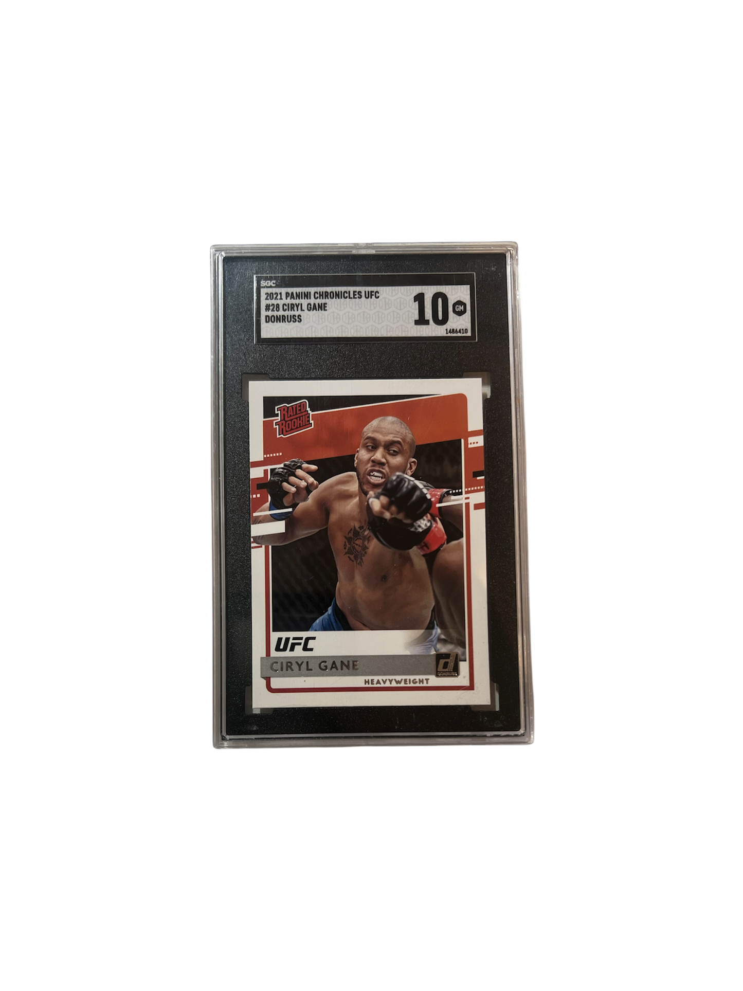 2021 Panini Chronicles UFC Ciryl Gane #28 SGC Card