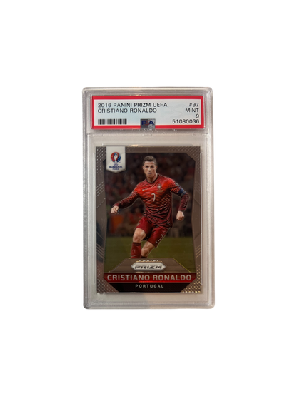 2016 Panini Prizm UEFA Cristiano Ronaldo PSA Card